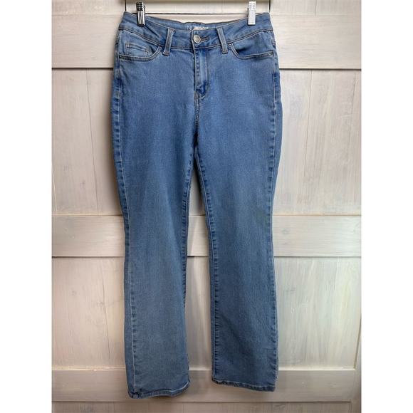 No Boundaries Bootcut Jeans Juniors 9 Mid Rise Multicolor Denim Stretch Pants - Picture 6 of 14